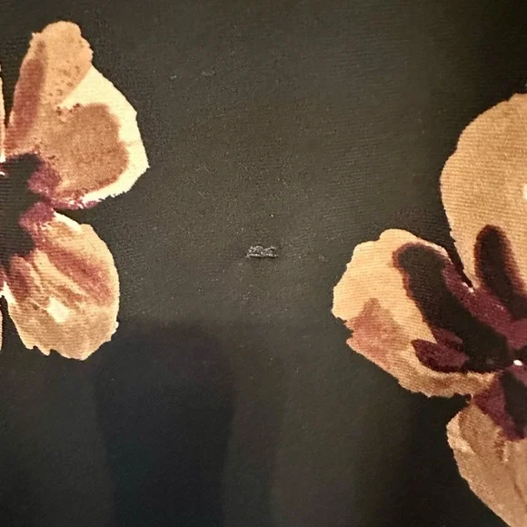 Tommy Hilfiger Black Dress with Floral Pattern Size 6 - Picture 3 of 6